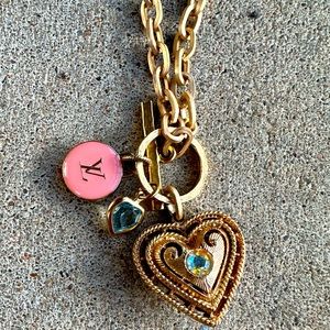 Upcycled Louie Vouitton necklace